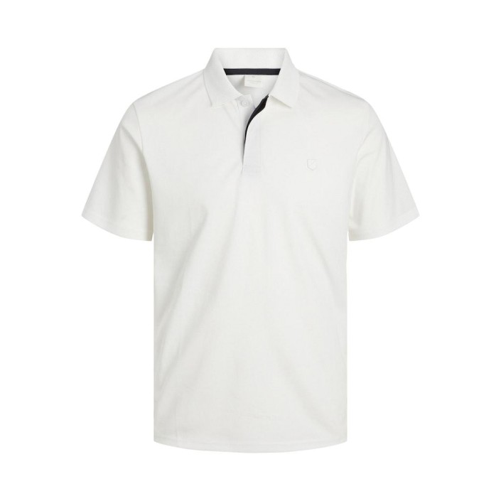 JACK%JONES PREMIUM JPRCCRODNEY SS POLO NOOS Cloud Dancer | Freewear JPRCCRODNEY SS POLO NOOS - www.freewear.nl - Freewear