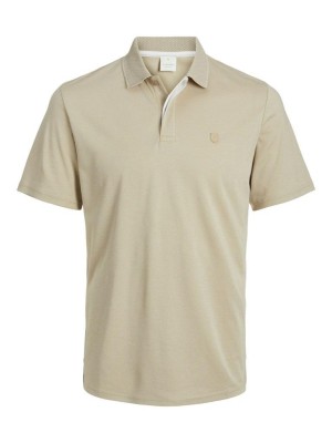 JACK%JONES PREMIUM JPRCCRODNEY SS POLO NOOS Fields Of Rye | Freewear JPRCCRODNEY SS POLO NOOS - www.freewear.nl - Freewear