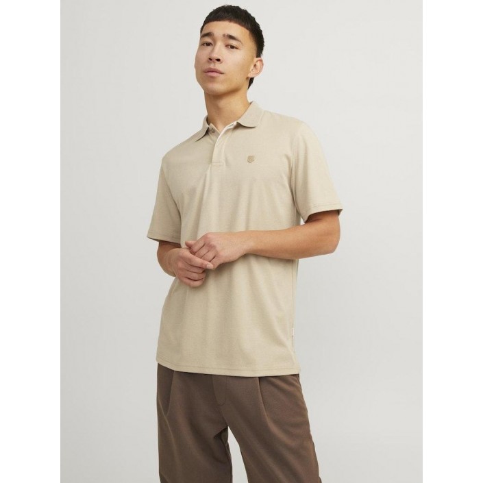 JACK%JONES PREMIUM JPRCCRODNEY SS POLO NOOS Fields Of Rye | Freewear JPRCCRODNEY SS POLO NOOS - www.freewear.nl - Freewear