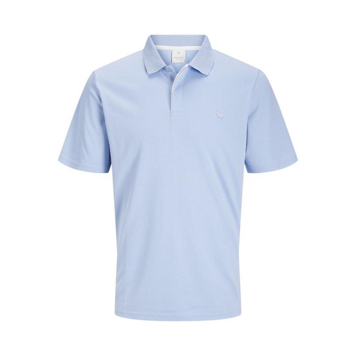 JACK%JONES PREMIUM JPRCCRODNEY SS POLO NOOS Chambray Blue | Freewear JPRCCRODNEY SS POLO NOOS - www.freewear.nl - Freewear
