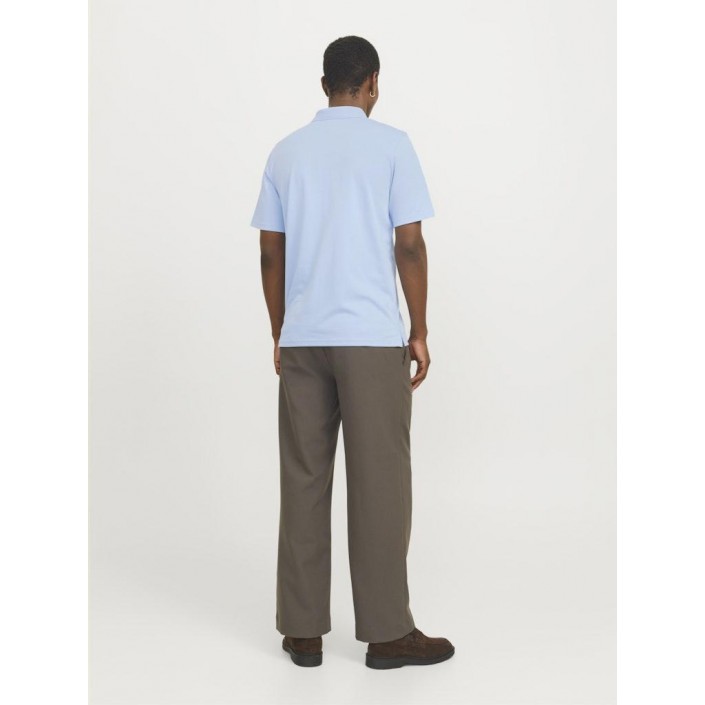 JACK%JONES PREMIUM JPRCCRODNEY SS POLO NOOS Chambray Blue | Freewear JPRCCRODNEY SS POLO NOOS - www.freewear.nl - Freewear
