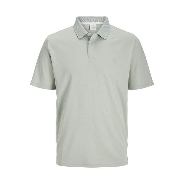 JACK%JONES PREMIUM JPRCCRODNEY SS POLO NOOS Aqua Gray | Freewear JPRCCRODNEY SS POLO NOOS - www.freewear.nl - Freewear
