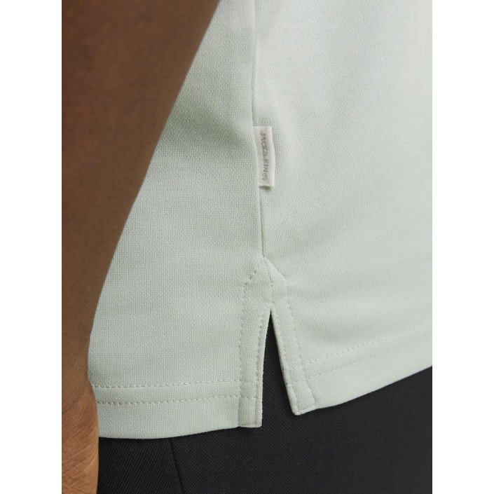JACK%JONES PREMIUM JPRCCRODNEY SS POLO NOOS Aqua Gray | Freewear JPRCCRODNEY SS POLO NOOS - www.freewear.nl - Freewear