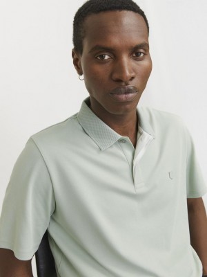 JACK%JONES PREMIUM JPRCCRODNEY SS POLO NOOS Aqua Gray | Freewear JPRCCRODNEY SS POLO NOOS - www.freewear.nl - Freewear