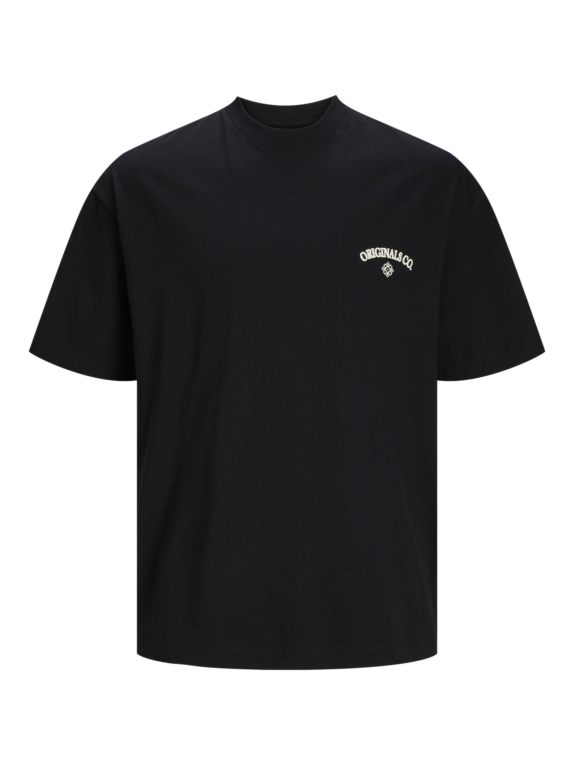 Jack & Jones Santorini Back Crew Neck Mannen op kleur zwart, Maat M