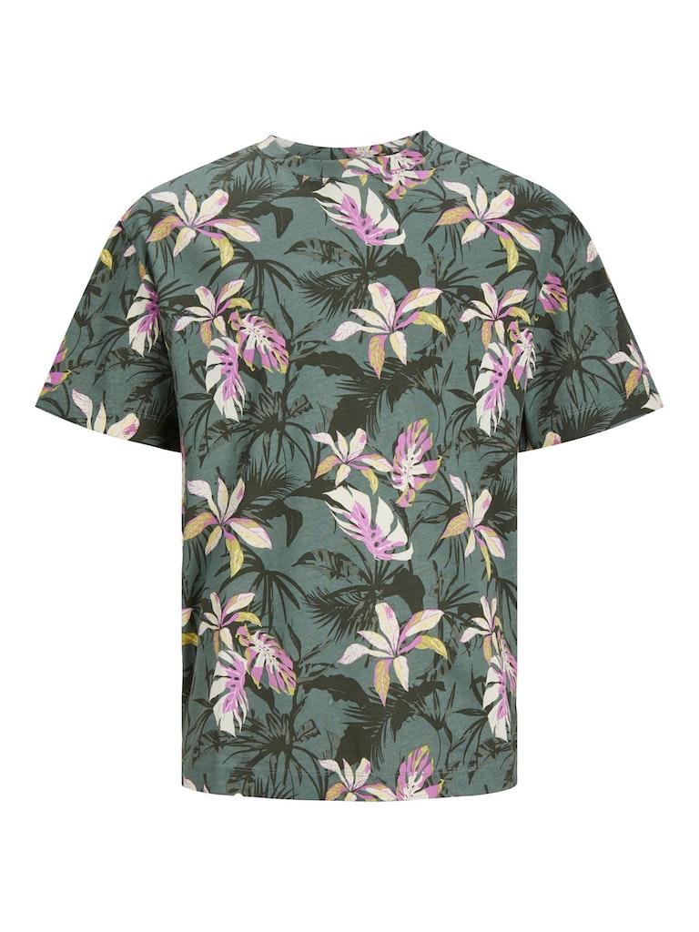JACK&JONES JORTAMPA AOP TEE SS CREW NECK Heren T-shirt - Maat M