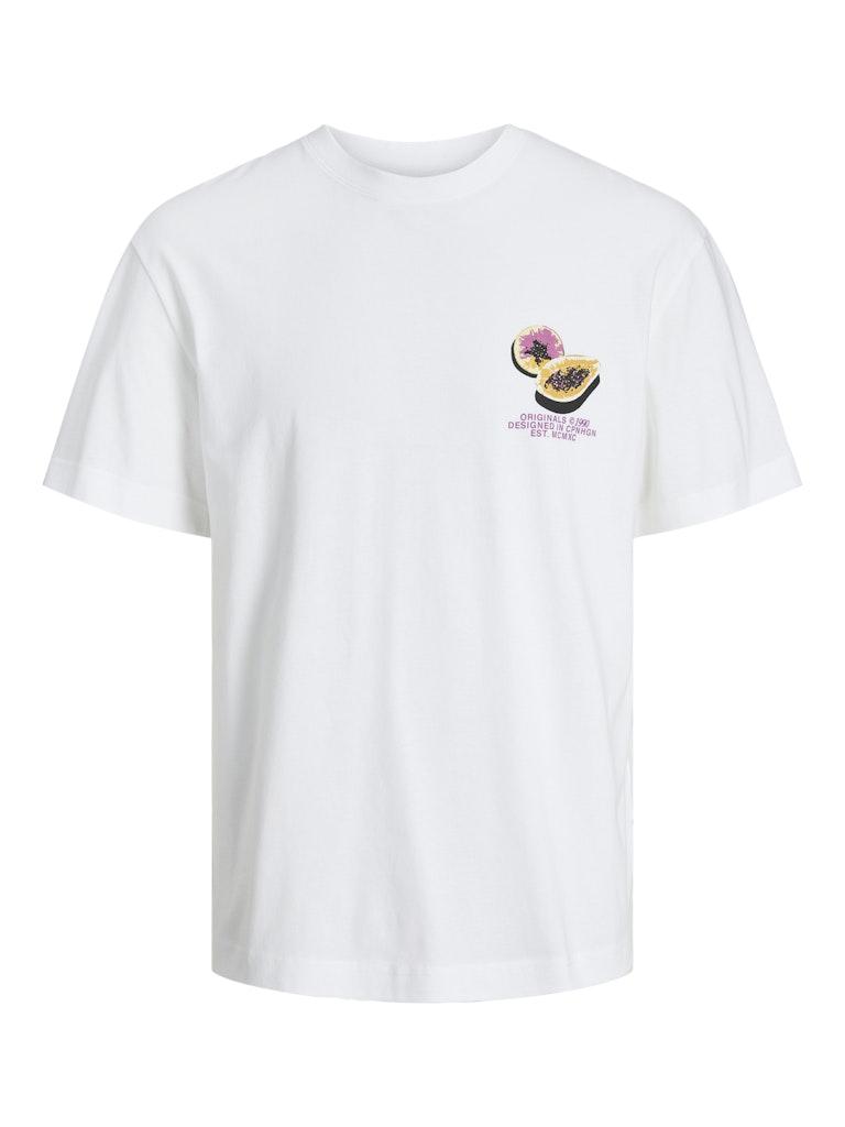 Jack & Jones T-shirt Jortampa Back Tee Ss Crew Neck Sn 12252175 Bright White Mannen Maat - L