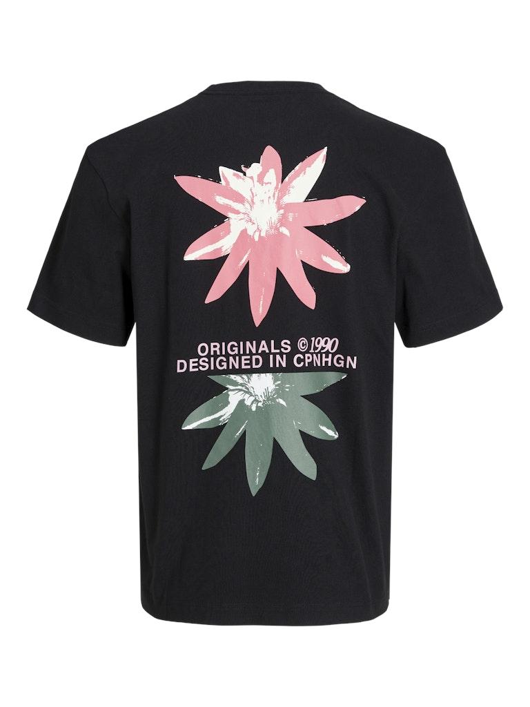 Jack & Jones T-shirt Jortampa Back Tee Ss Crew Neck Sn 12252175 Black Mannen Maat - XL