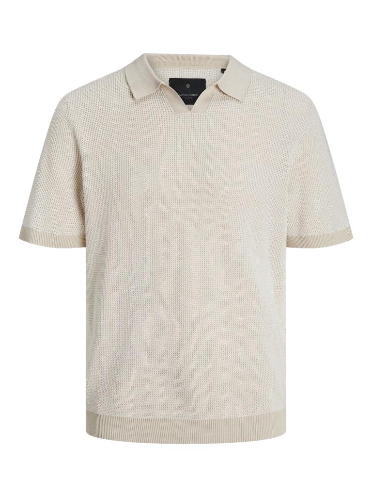 Jack & Jones Labani Knit Split Neck Mannen,Unisex op kleur beige, Maat L