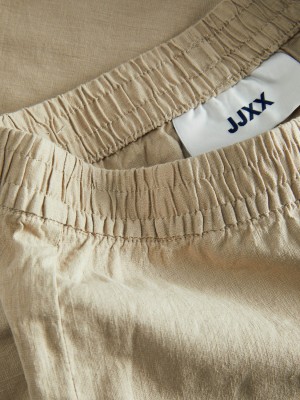 JACK&JONES ORIGINALS JXPOPPY SUMMER HW SHORTS PNT LN Feather Gray | Freewear JXPOPPY SUMMER HW SHORTS PNT LN - www.freewear.nl - Freewear
