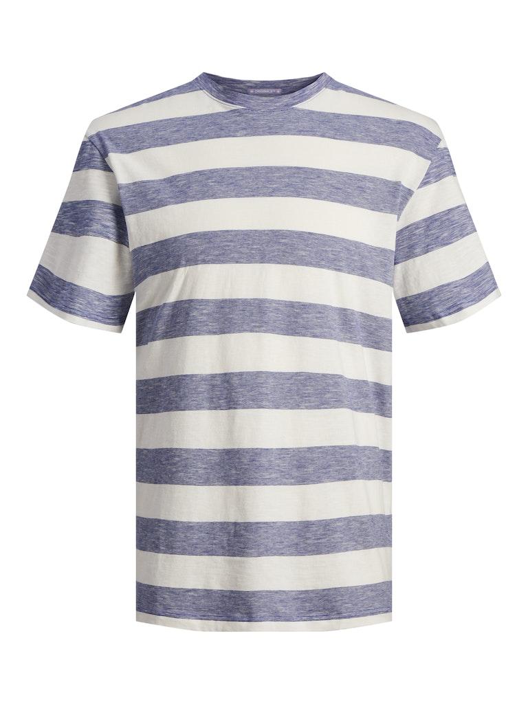 Jack & Jones Aruba Stripe Tee SS Crew NeckDazzling Blue BLAUW XL