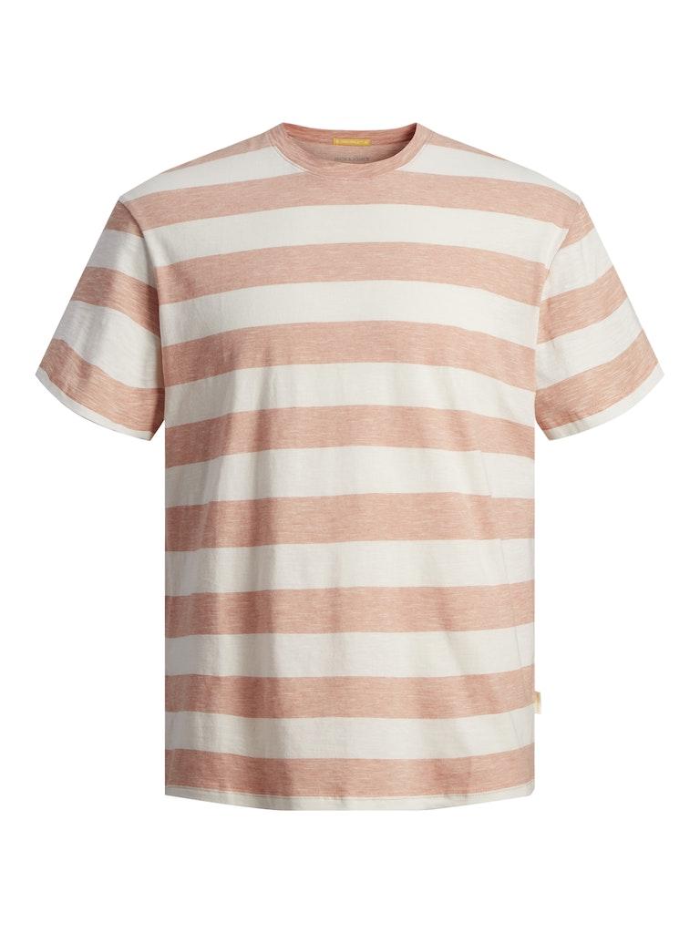 Jack & Jones Aruba Stripe Tee SS Crew Neck Canyon Sunset MULTICOLOR M