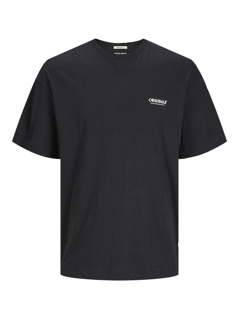 Jack & Jones T-shirt Jormykonos Geo Back Tee Ss Crew Nec 12256254 Black Mannen Maat - XL