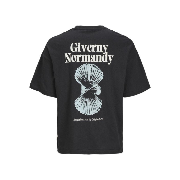 JACK&JONES ORIGINALS JORMILOS TEE SS CREW NECK SN Black | Freewear JORMILOS TEE SS CREW NECK SN - www.freewear.nl - Freewear