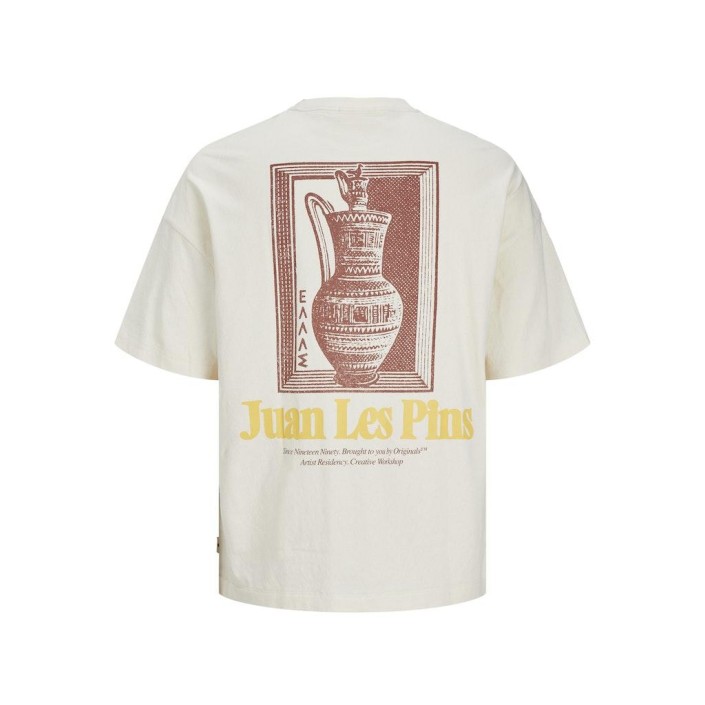 JACK&JONES ORIGINALS JORMILOS TEE SS CREW NECK SN Buttercream | Freewear JORMILOS TEE SS CREW NECK SN - www.freewear.nl - Freewear