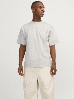 JACK&JONES ORIGINALS JCOSOLARRIZE TEE SS CREW NECK LN Moonbeam | Freewear JCOSOLARRIZE TEE SS CREW NECK LN - www.freewear.nl - Freewear