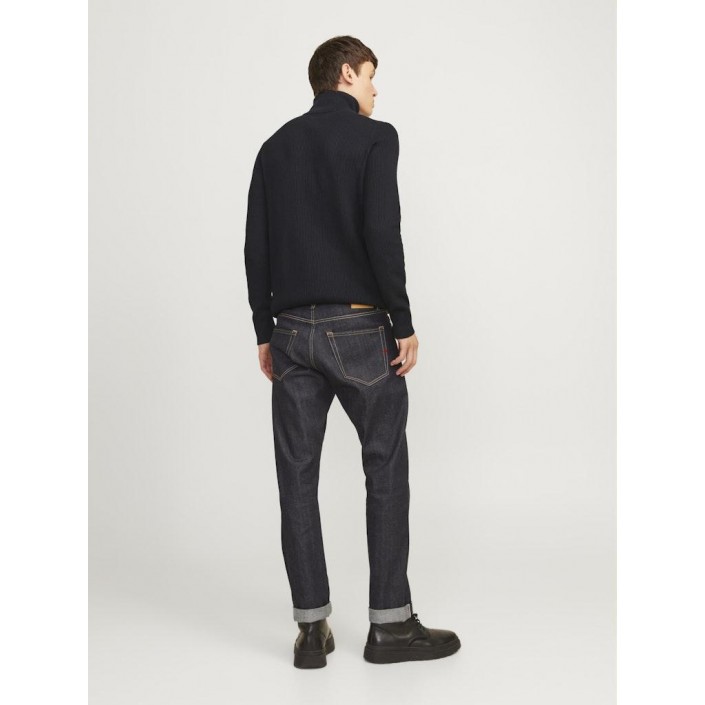 Jack & Jones:JACK&JONES ESSENTIALS JJEPERFECT KNIT HALF ZIP SN Black | Freewear JJEPERFECT KNIT HALF ZIP SN - www.freewear.nl - Freewear