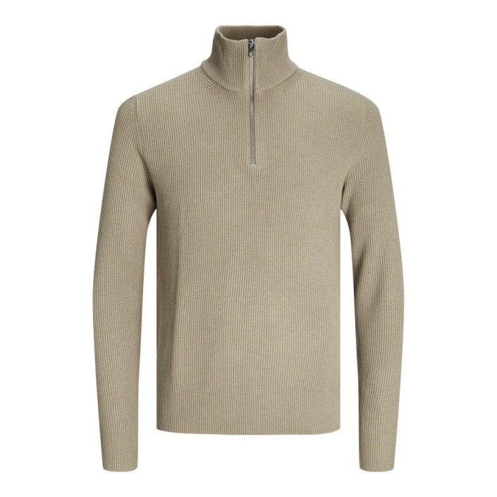 Jack & Jones:JACK&JONES ESSENTIALS JJEPERFECT KNIT HALF ZIP SN Crockery | Freewear JJEPERFECT KNIT HALF ZIP SN - www.freewear.nl - Freewear