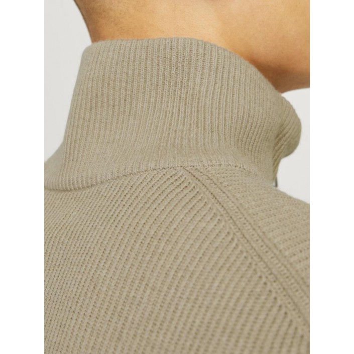 Jack & Jones:JACK&JONES ESSENTIALS JJEPERFECT KNIT HALF ZIP SN Crockery | Freewear JJEPERFECT KNIT HALF ZIP SN - www.freewear.nl - Freewear