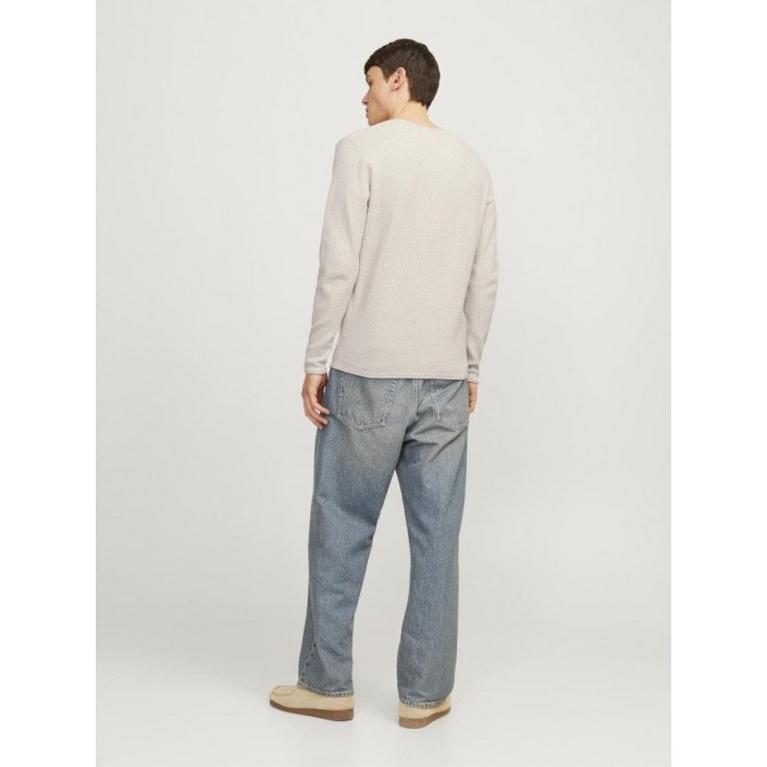 Jack & Jones:JACK&JONES ESSENTIALS JJECOOPER KNIT CREW NECK NOOS Oatmeal/melange | Freewear JJECOOPER KNIT CREW NECK NOOS - www.freewear.nl - Freewear
