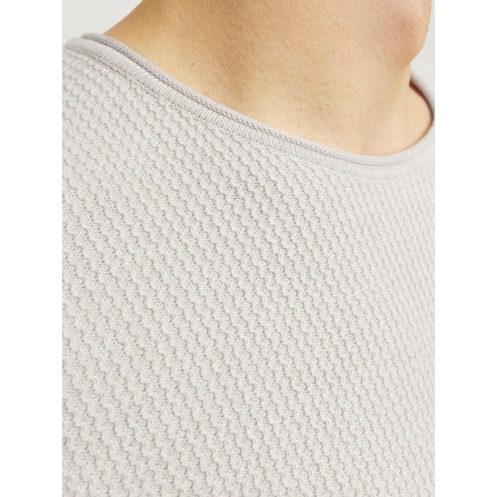 Jack & Jones:JACK&JONES ESSENTIALS JJECOOPER KNIT CREW NECK NOOS Oatmeal/melange | Freewear JJECOOPER KNIT CREW NECK NOOS - www.freewear.nl - Freewear