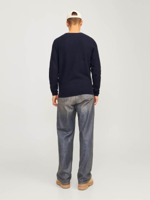 Jack & Jones:JACK&JONES ESSENTIALS JJECOOPER KNIT CREW NECK NOOS Mood Indigo | Freewear JJECOOPER KNIT CREW NECK NOOS - www.freewear.nl - Freewear