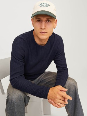 Jack & Jones:JACK&JONES ESSENTIALS JJECOOPER KNIT CREW NECK NOOS Mood Indigo | Freewear JJECOOPER KNIT CREW NECK NOOS - www.freewear.nl - Freewear