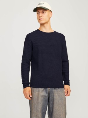 Jack & Jones:JACK&JONES ESSENTIALS JJECOOPER KNIT CREW NECK NOOS Mood Indigo | Freewear JJECOOPER KNIT CREW NECK NOOS - www.freewear.nl - Freewear