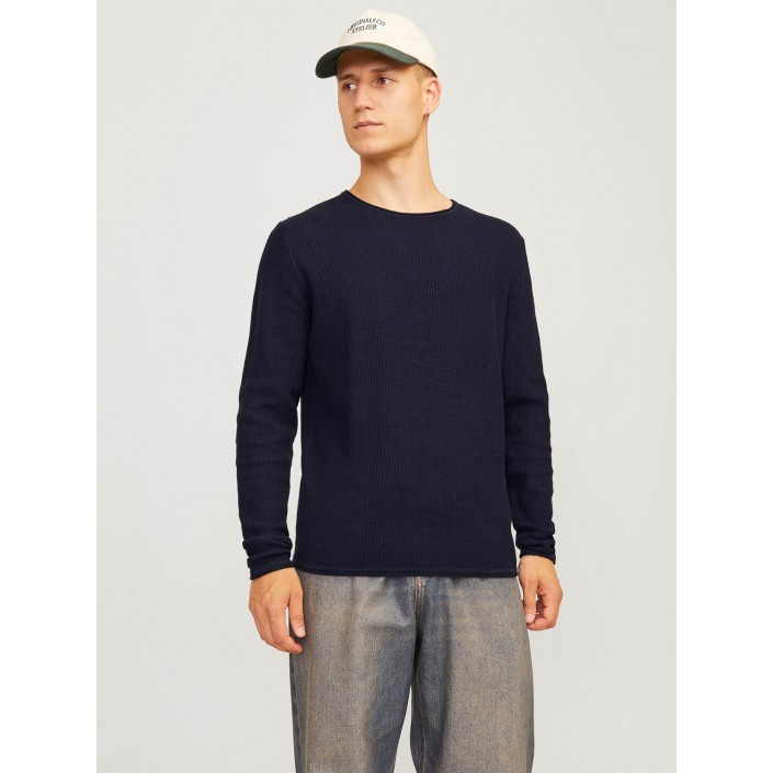 Jack & Jones:JACK&JONES ESSENTIALS JJECOOPER KNIT CREW NECK NOOS Mood Indigo | Freewear JJECOOPER KNIT CREW NECK NOOS - www.freewear.nl - Freewear