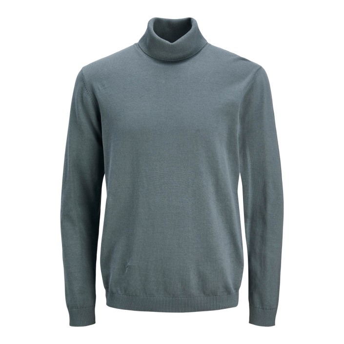 jack en jones boys JJEBASIC KNIT ROLL NECK JNR Stormy Weather | Freewear JJEBASIC KNIT ROLL NECK JNR - www.freewear.nl - Freewear
