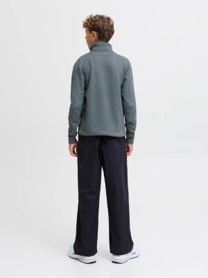 jack en jones boys JJEBASIC KNIT ROLL NECK JNR Stormy Weather | Freewear JJEBASIC KNIT ROLL NECK JNR - www.freewear.nl - Freewear