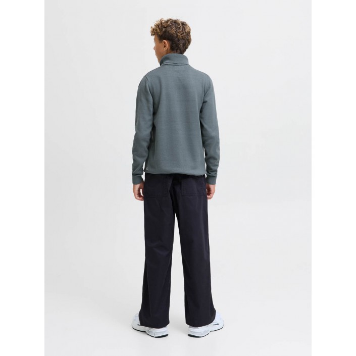 jack en jones boys JJEBASIC KNIT ROLL NECK JNR Stormy Weather | Freewear JJEBASIC KNIT ROLL NECK JNR - www.freewear.nl - Freewear