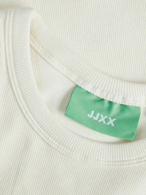 JACK&JONES ORIGINALS JXFOREST STR SL RIB EMB TOP JRS Vanilla Ice/AGATE GREY | Freewear JXFOREST STR SL RIB EMB TOP JRS - www.freewear.nl - Freewear
