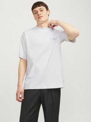 JACK%JONES PREMIUM JPRCCCHAD BRANDING SS CREW NECK TEE: Bright White | Freewear JPRCCCHAD BRANDING SS CREW NECK TEE: - www.freewear.nl - Freewear