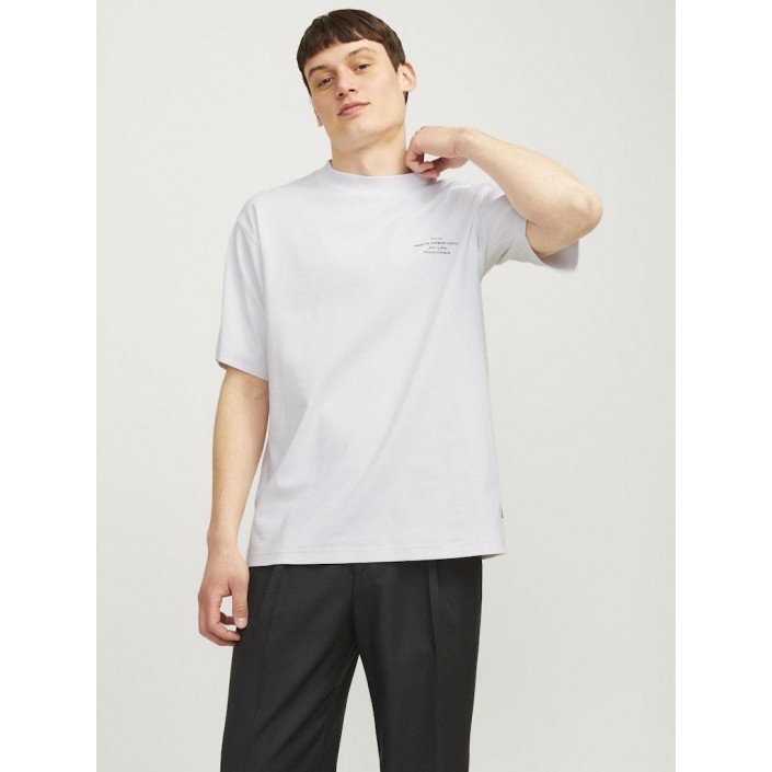 JACK%JONES PREMIUM JPRCCCHAD BRANDING SS CREW NECK TEE: Bright White | Freewear JPRCCCHAD BRANDING SS CREW NECK TEE: - www.freewear.nl - Freewear