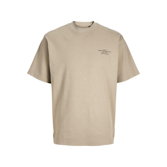 JACK%JONES PREMIUM JPRCCCHAD BRANDING SS CREW NECK TEE: Greige | Freewear JPRCCCHAD BRANDING SS CREW NECK TEE: - www.freewear.nl - Freewear