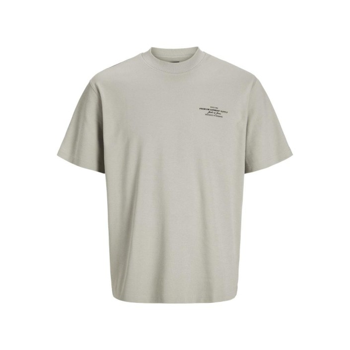 JACK%JONES PREMIUM JPRCCCHAD BRANDING SS CREW NECK TEE: Silver Lining | Freewear JPRCCCHAD BRANDING SS CREW NECK TEE: - www.freewear.nl - Freewear