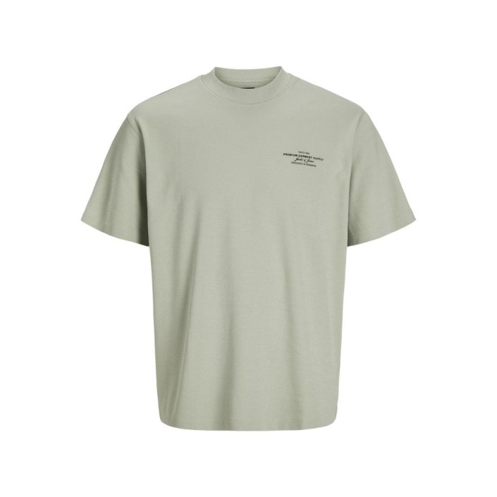 JACK%JONES PREMIUM JPRCCCHAD BRANDING SS CREW NECK TEE: Aqua Gray | Freewear JPRCCCHAD BRANDING SS CREW NECK TEE: - www.freewear.nl - Freewear