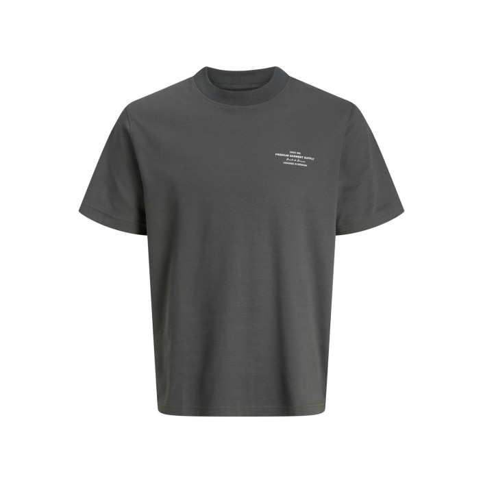 JACK%JONES PREMIUM JPRCCCHAD BRANDING SS CREW NECK TEE: Volcanic Ash | Freewear JPRCCCHAD BRANDING SS CREW NECK TEE: - www.freewear.nl - Freewear