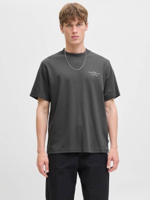 JACK%JONES PREMIUM JPRCCCHAD BRANDING SS CREW NECK TEE: Volcanic Ash | Freewear JPRCCCHAD BRANDING SS CREW NECK TEE: - www.freewear.nl - Freewear