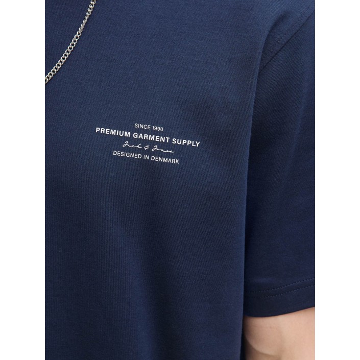 JACK%JONES PREMIUM JPRCCCHAD BRANDING SS CREW NECK TEE: Black Iris | Freewear JPRCCCHAD BRANDING SS CREW NECK TEE: - www.freewear.nl - Freewear