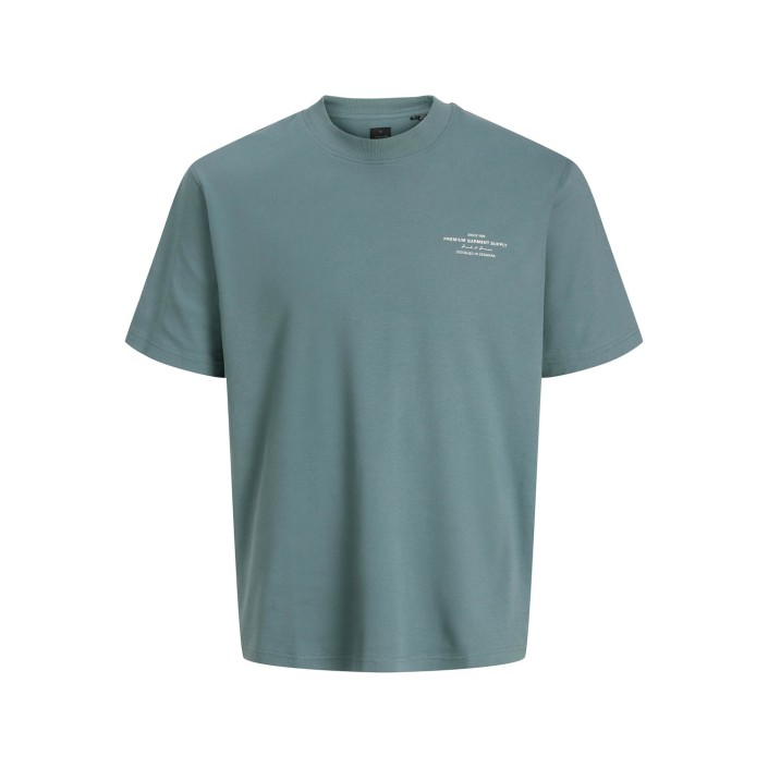 JACK%JONES PREMIUM JPRCCCHAD BRANDING SS CREW NECK TEE: Goblin Blue | Freewear JPRCCCHAD BRANDING SS CREW NECK TEE: - www.freewear.nl - Freewear
