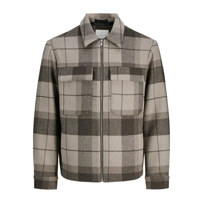 JACK%JONES PREMIUM JPRCCRUSSEL JACKET SN Brindle/CHECK | Freewear JPRCCRUSSEL JACKET SN - www.freewear.nl - Freewear