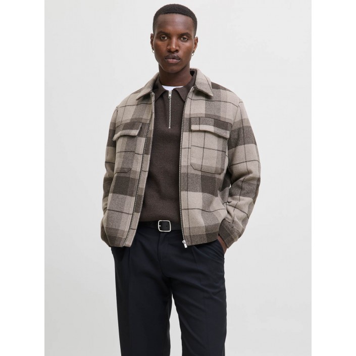 JACK%JONES PREMIUM JPRCCRUSSEL JACKET SN Brindle/CHECK | Freewear JPRCCRUSSEL JACKET SN - www.freewear.nl - Freewear