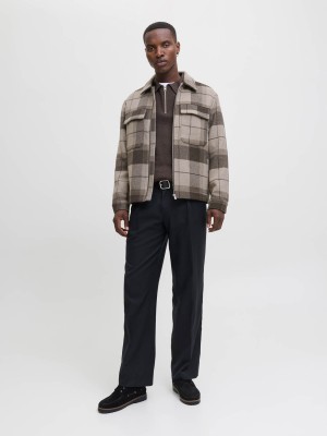 JACK%JONES PREMIUM JPRCCRUSSEL JACKET SN Brindle/CHECK | Freewear JPRCCRUSSEL JACKET SN - www.freewear.nl - Freewear