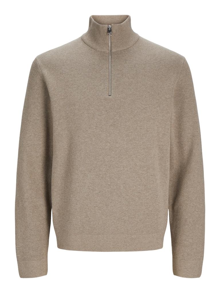 JACK&JONES JPRBLAMILANO STITCH KNIT HALF ZIP SN Heren Trui - Maat S