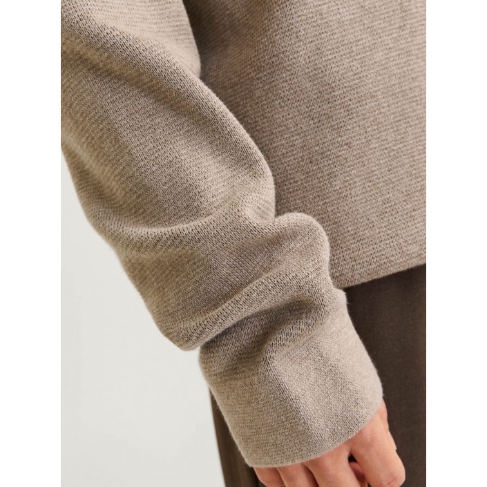 JACK%JONES PREMIUM JPRBLAMILANO STITCH KNIT CREW NECK : Greige/Melange | Freewear JPRBLAMILANO STITCH KNIT CREW NECK : - www.freewear.nl - Freewear