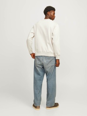 Jack & Jones:JACK&JONES ESSENTIALS JJEURBAN EDGE SWEAT CREW NECK NOOS Moonbeam | Freewear JJEURBAN EDGE SWEAT CREW NECK NOOS - www.freewear.nl - Freewear