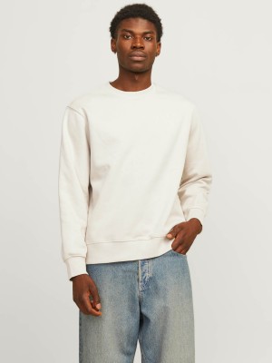 Jack & Jones:JACK&JONES ESSENTIALS JJEURBAN EDGE SWEAT CREW NECK NOOS Moonbeam | Freewear JJEURBAN EDGE SWEAT CREW NECK NOOS - www.freewear.nl - Freewear