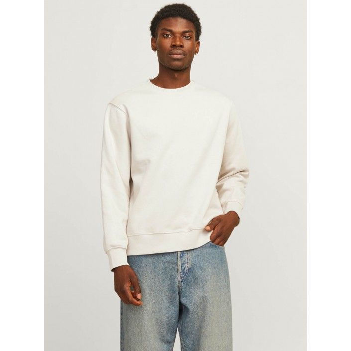 Jack & Jones:JACK&JONES ESSENTIALS JJEURBAN EDGE SWEAT CREW NECK NOOS Moonbeam | Freewear JJEURBAN EDGE SWEAT CREW NECK NOOS - www.freewear.nl - Freewear